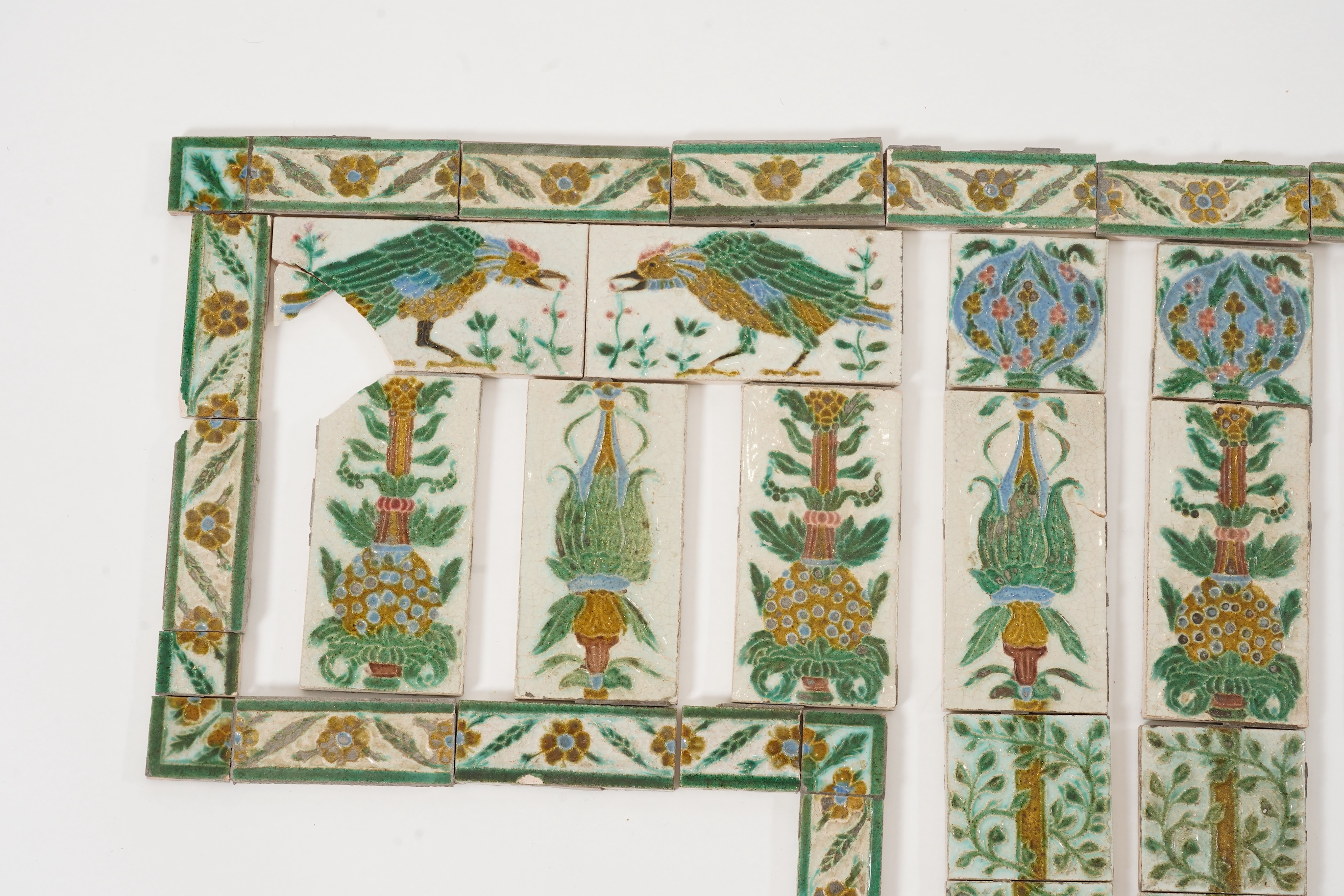 Medmenham Pottery: A quantity of Arts and Crafts tiles